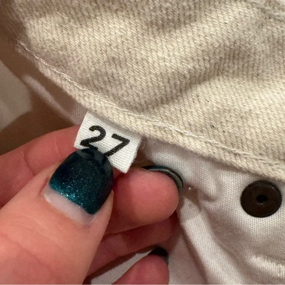 Still Here Panama Jean Denim Midi Skirt in Cream size 27 EUC - Picture 12 of 16